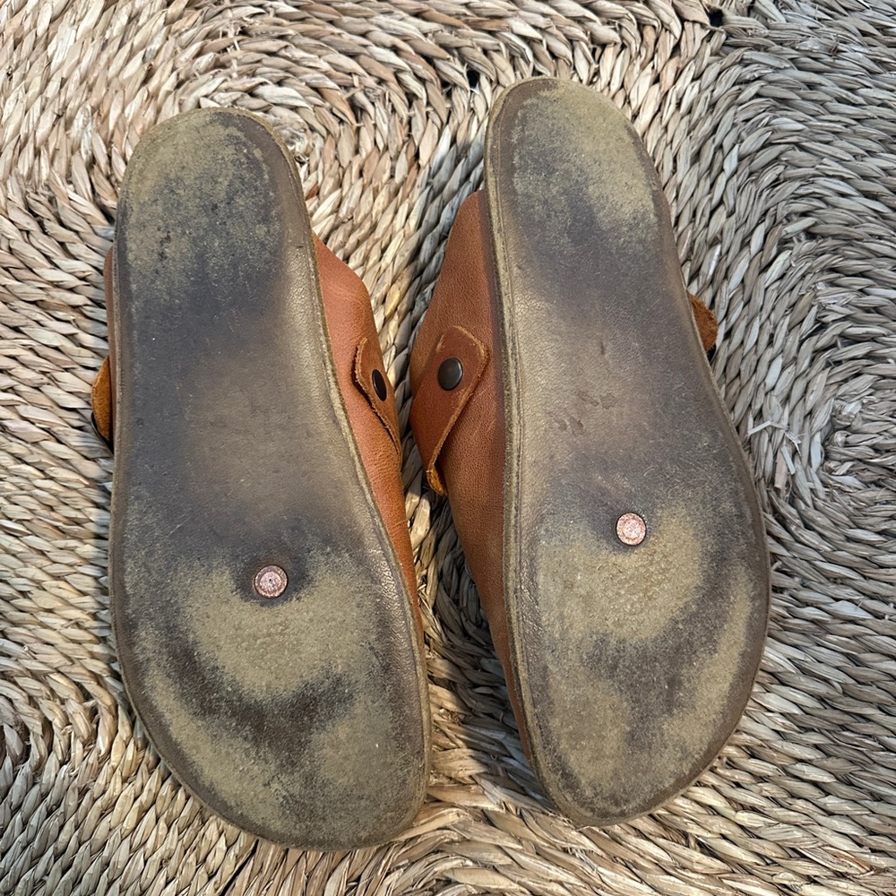 Grounding Barefoot Rhizal Kuyu Honey Leather Womens Shoes Clogs - Picture 7 of 7